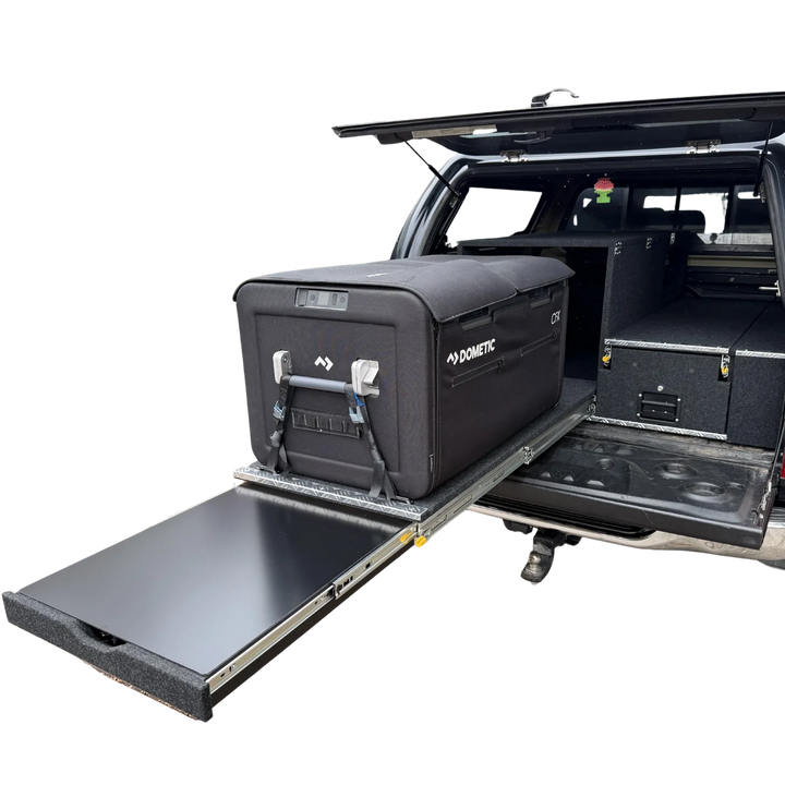 Ute High Deck Slide With Single Drawer, Wing Kit And Battery Box
