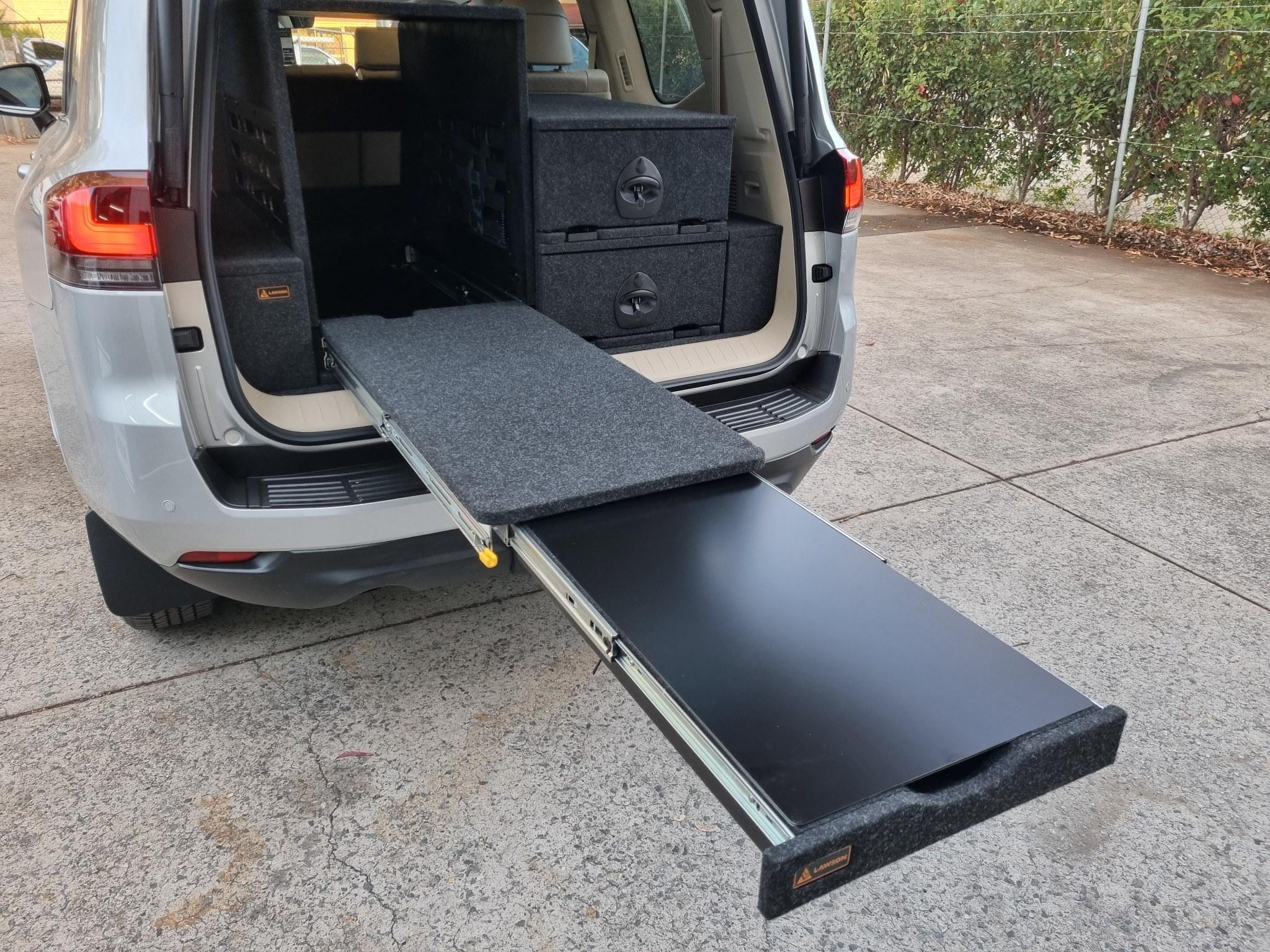 LandCruiser 300 High Deck Slide and storage system