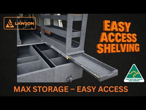Easy Access Shelving System video by Lawson Automotive
