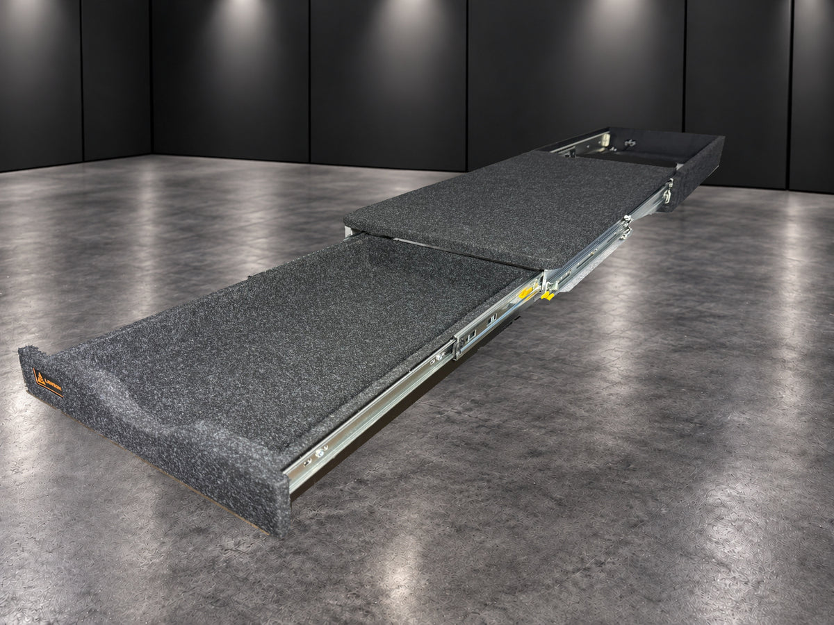 INFINITY High Deck Slide with slim drawer open